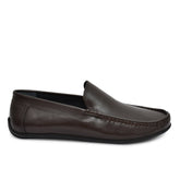 Stylish brown leather loafers by Country Maddox showcasing a sleek design